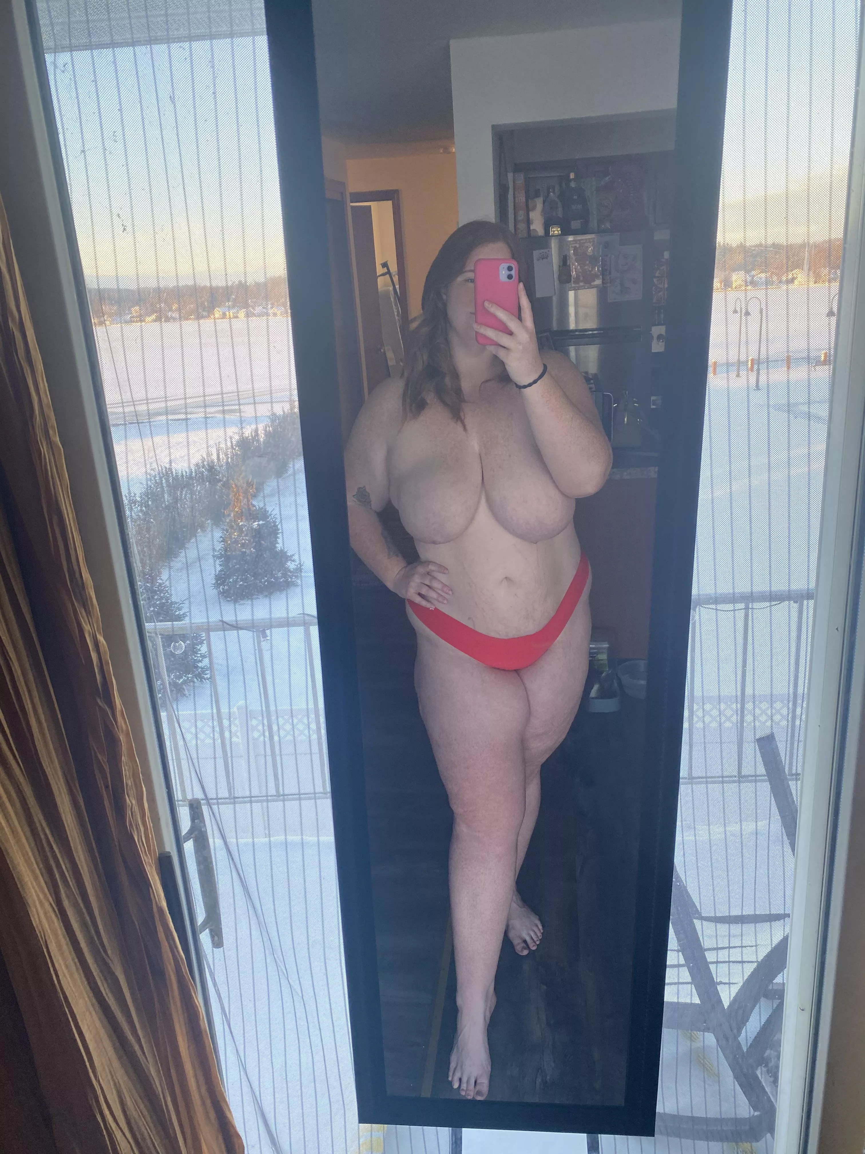 Red’s my favorite color for lingerie posted by BigTittyGingerAsh