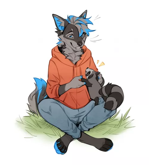 Reed and Racc Commission by Lisanata (link in comments) by ReedTheWolf