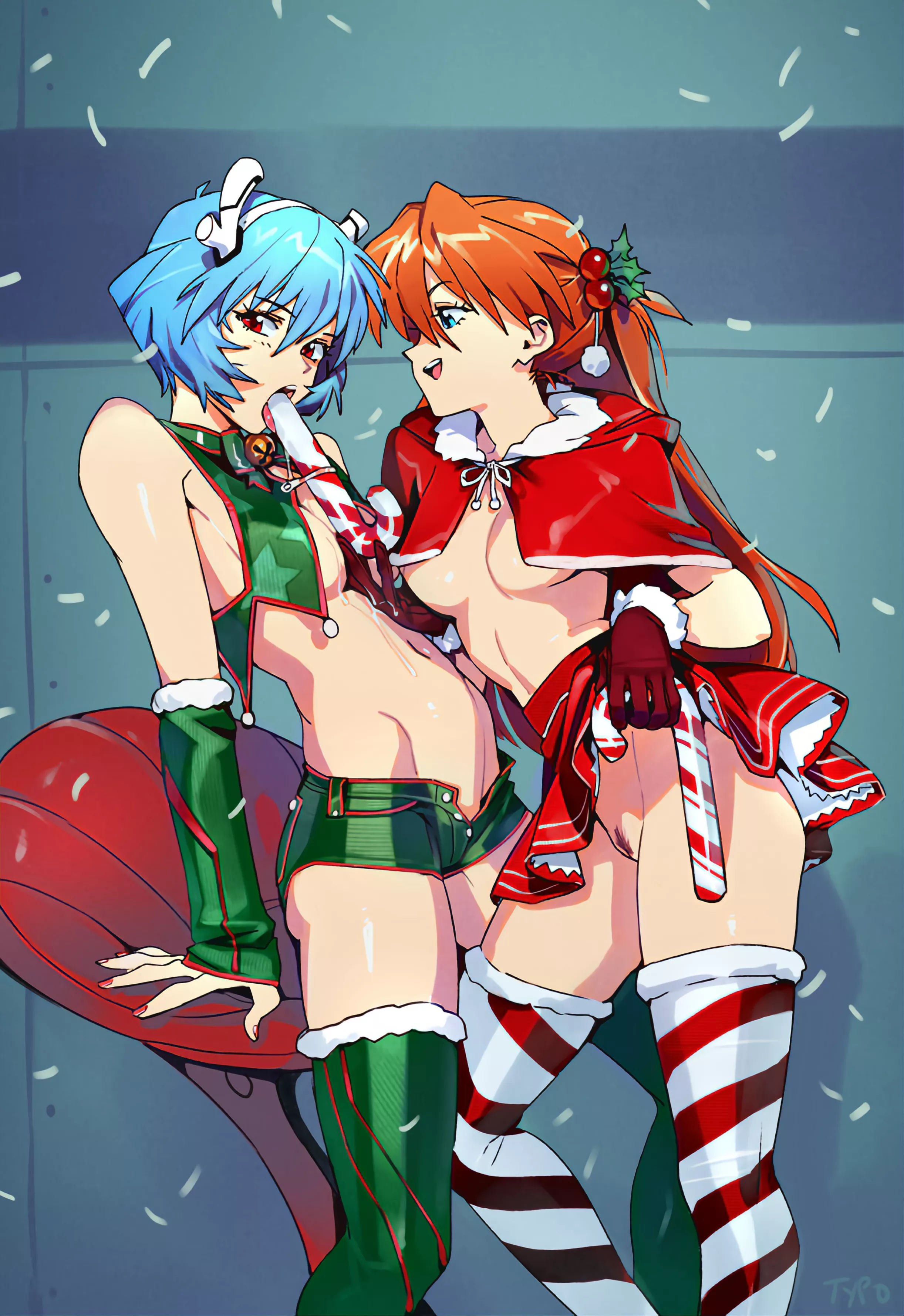 Rei & Asuka (Typo) [Neon Genesis Evangelion] posted by terrarossa420