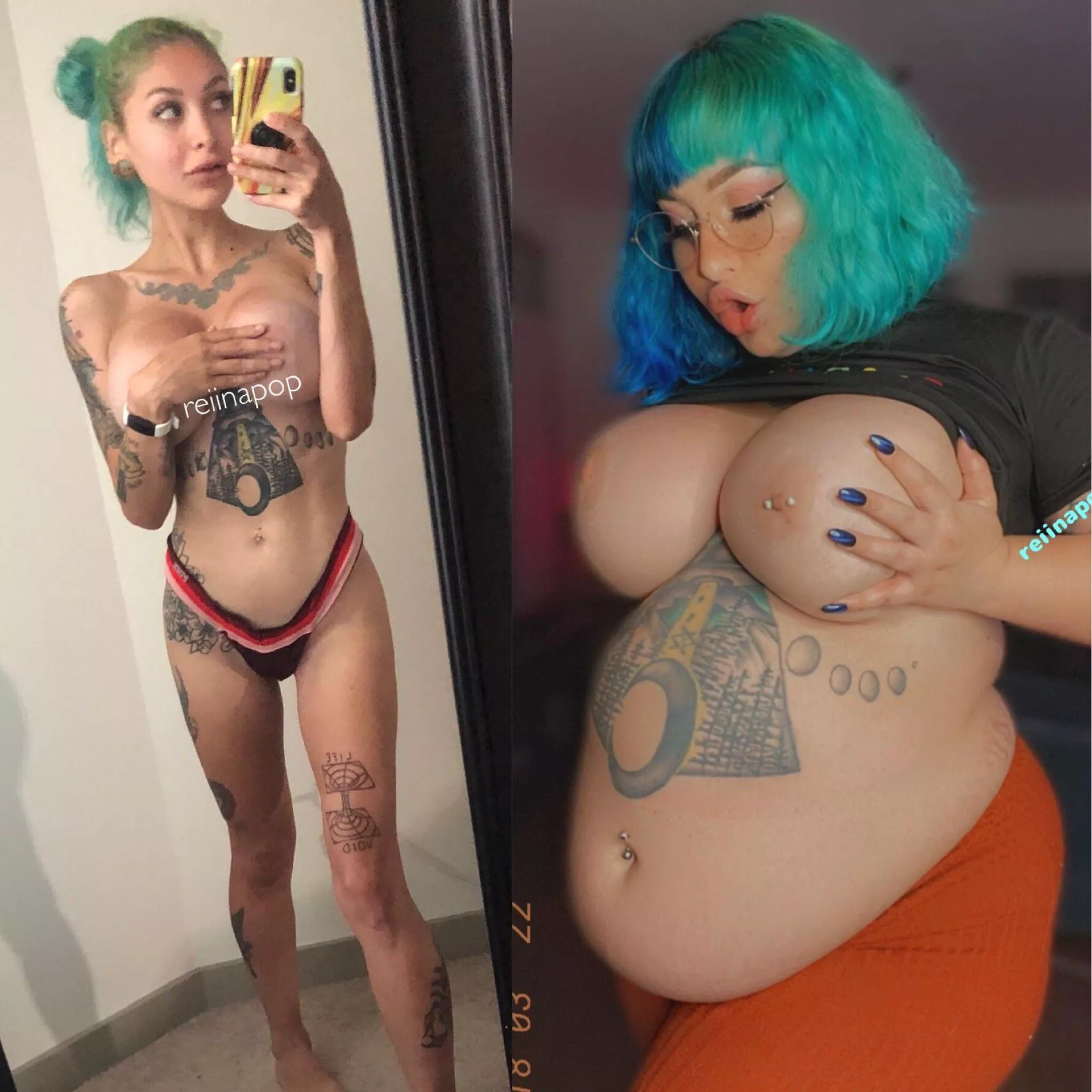 Reina after a year and a half of gaining 😳 posted by wowzer54