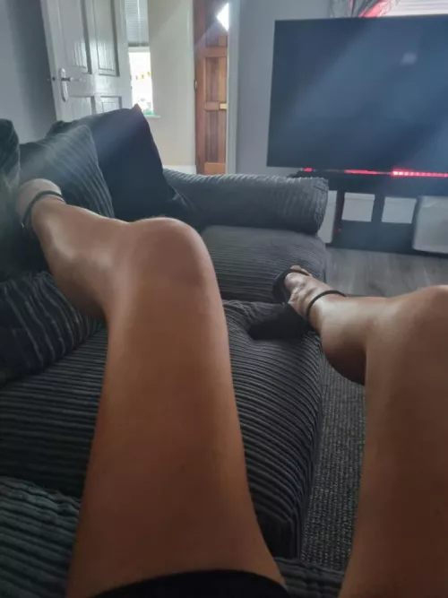 Relaxing at home for the party guests to arrive. Can't wait by Brief-Cup8670