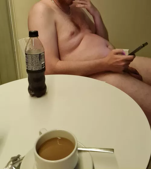 Relaxing at the end of the day on the hotel balcony. by adultthings2022