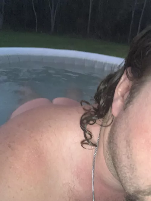 Relaxing in the hot tub by beachbum00700