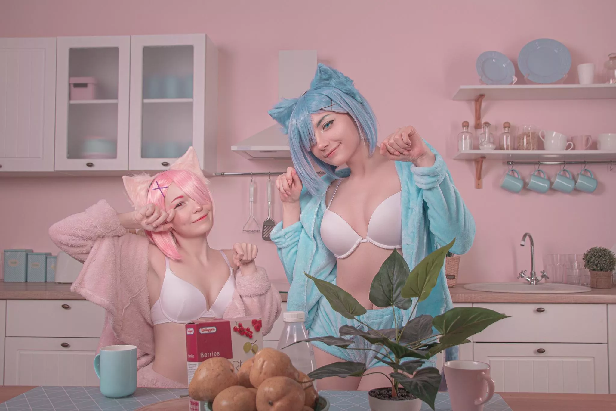 Rem and Ram by CarryKey and Murrning_Glow posted by MurrningGlow