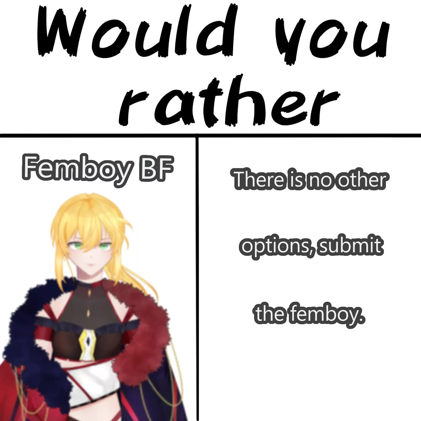 Remember, a choice like this can reflect the rest of your life! posted by yamask888