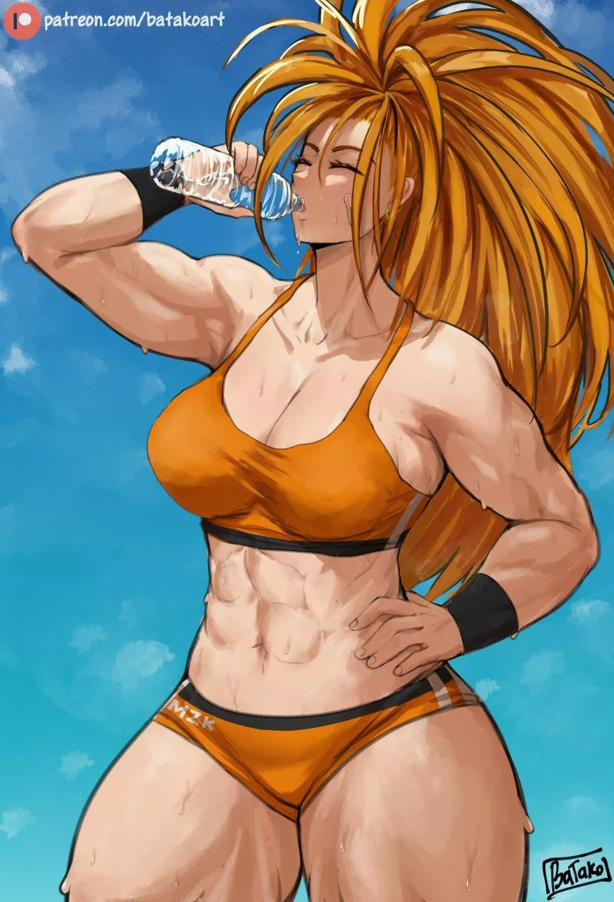 Remember to drink your water.(@batakoart)[One Punch Man] posted by TheTMoneyMan