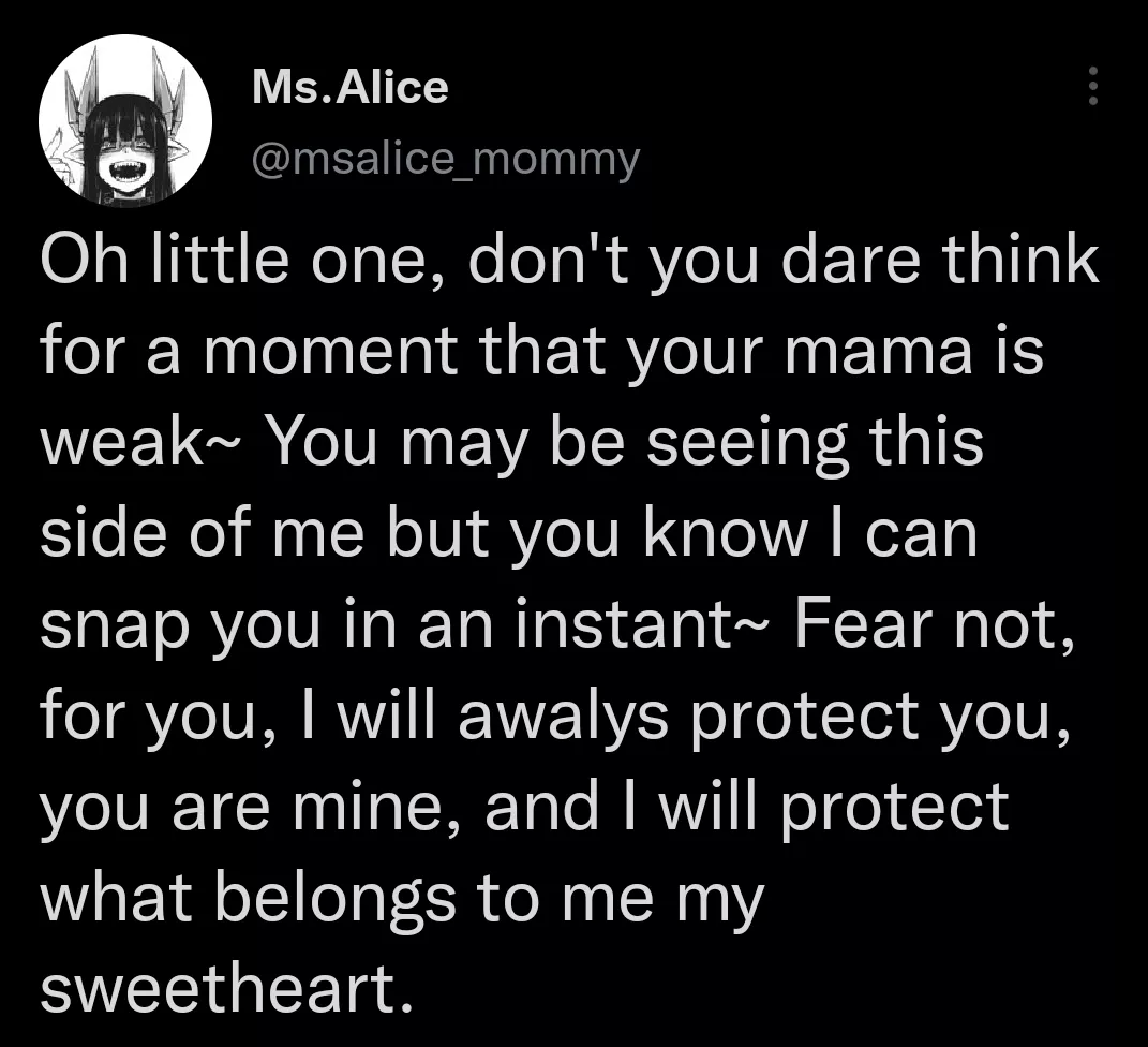 remember we're not weak~ Enjoy my tweet;p posted by HauntingMobile9773