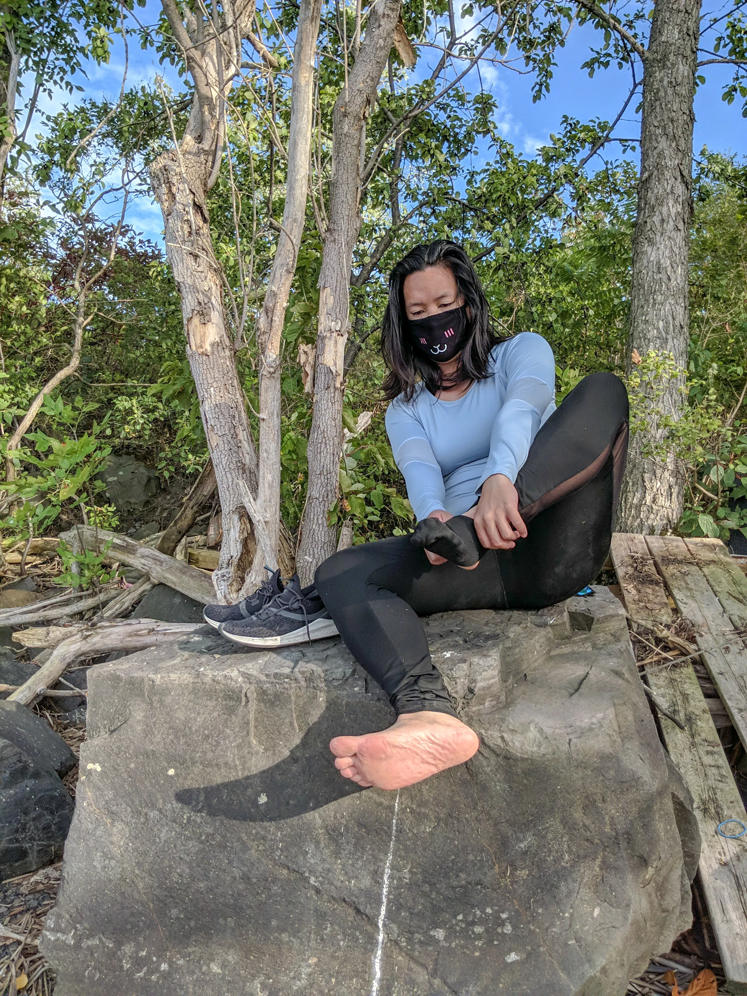 Removing socks after a long walk posted by ukekitty