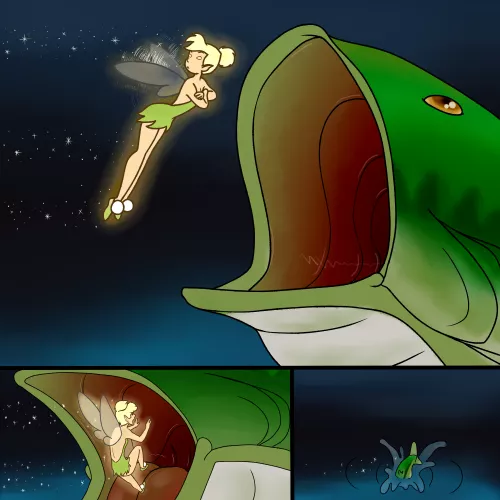 {Request} Fairies Eaten By Birds Or Fish (Sillydraco) by Byte_Fantail