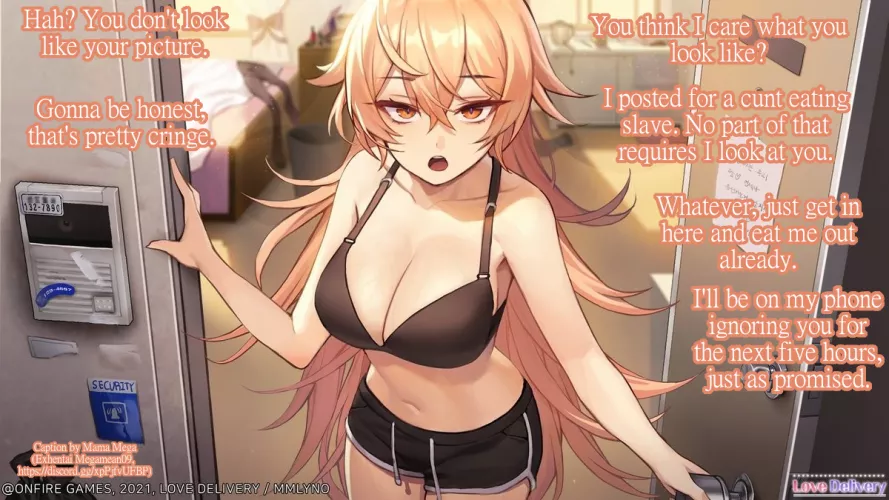 Responding to the Slave Ad [f4a] [femdom] [cunnilingus] [you will be ignored] [you get nothing from this] [and that's what you wanted] by Mama_Mega_