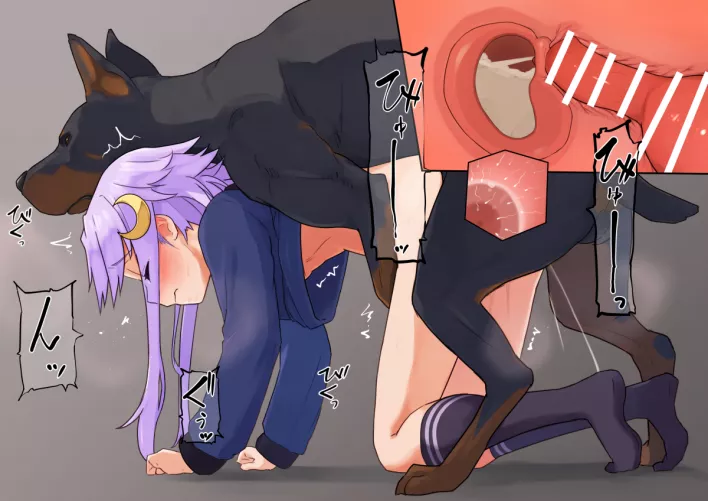 Rewarding her guard dog with her pussy. And soon more guard dogs will grow in her puppy room. (Artist:Tsurugi) by Xairdanr