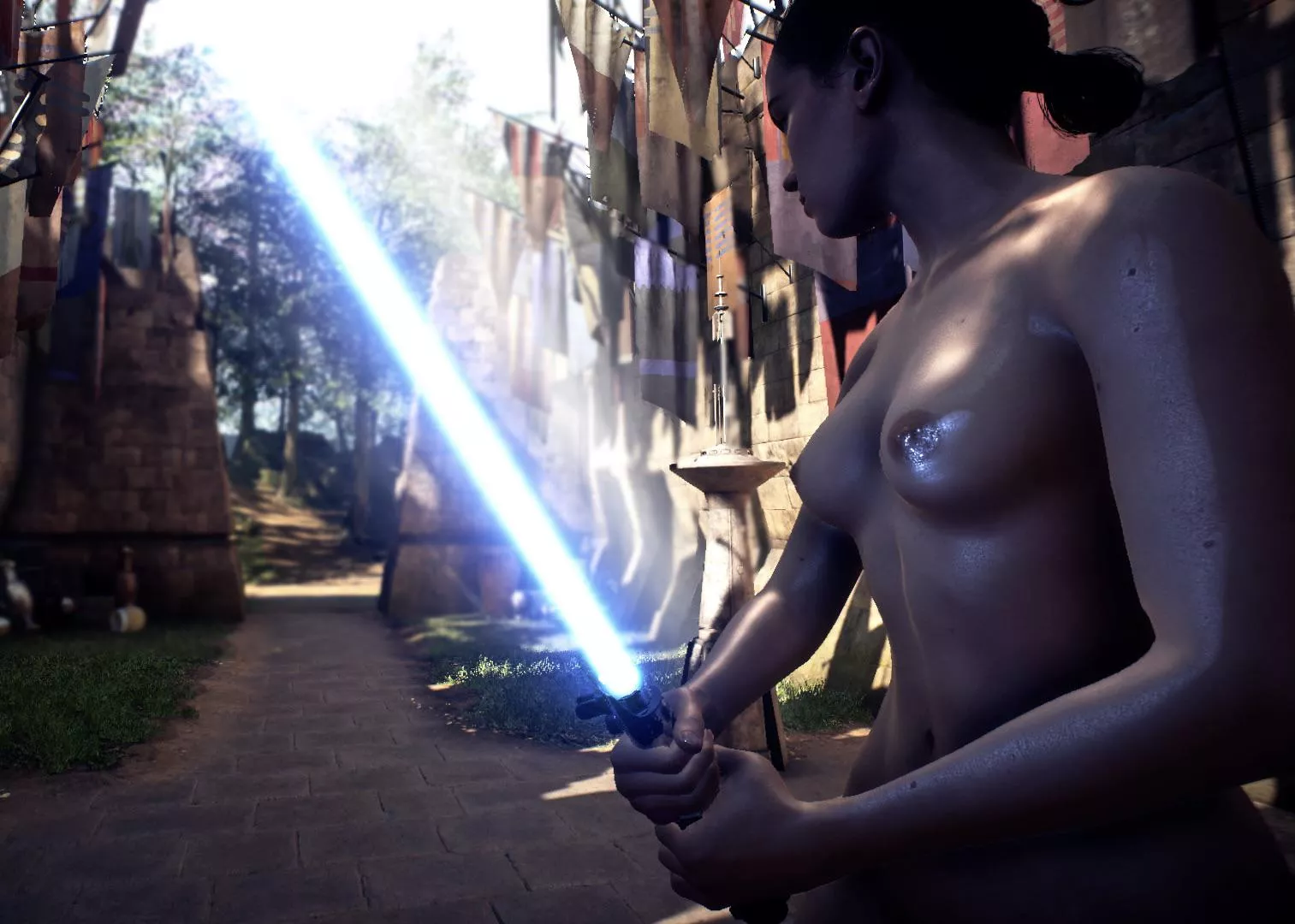 Rey Skywalker [Star Wars Battlefront II Mod] (Model created by Horned Maul, capture by me) posted by rofltwink