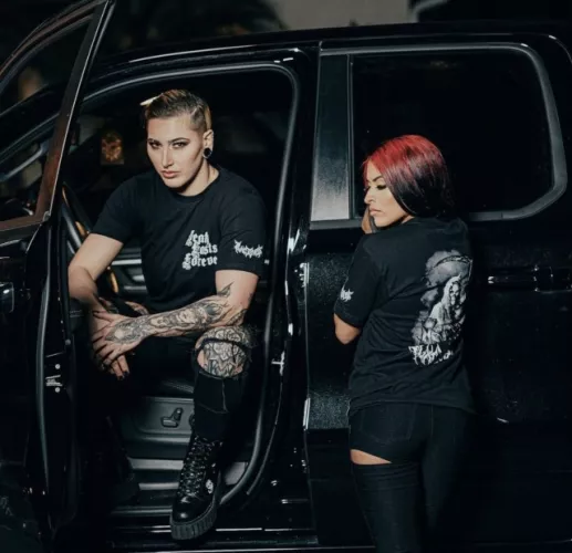 Rhea and Zelina by HornyandEvil