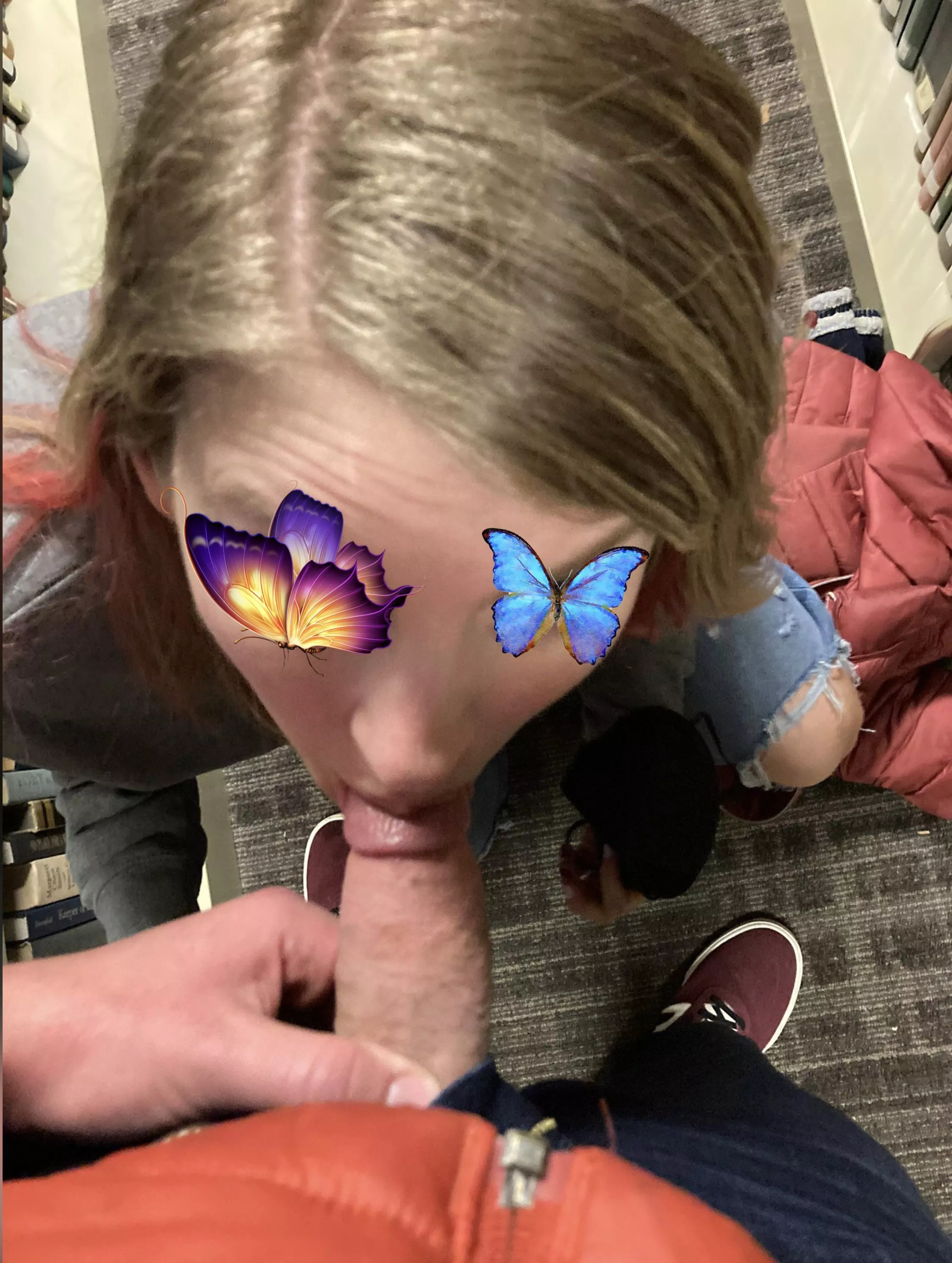 Right be(f)ore he Dewey deci(m)ated me in the library posted by Blondebanana69