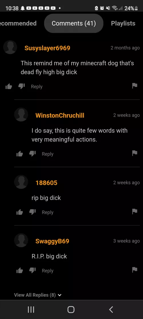 R.I.P big dick 😔 by lucidnugget14