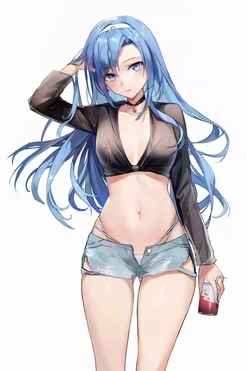 Ripped Denim Shorts [Original] by CheetahSperm18