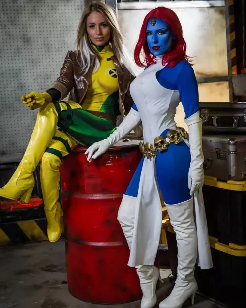 Rogue & Mystique by Liz Katz & GracieTheCosplayLass by Supercosplaylover
