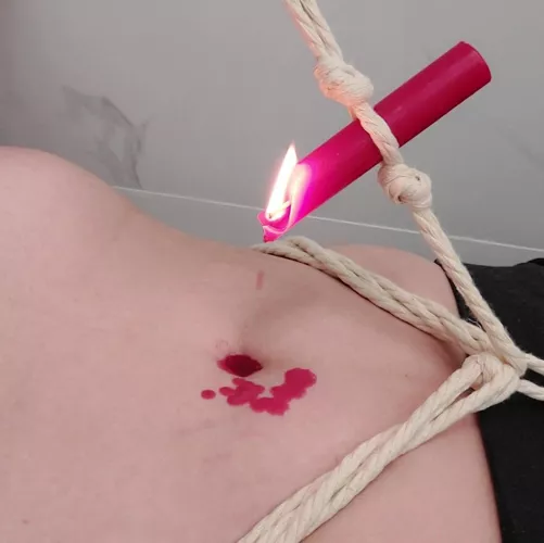 rope, wax, and my belly button by myberrybutton