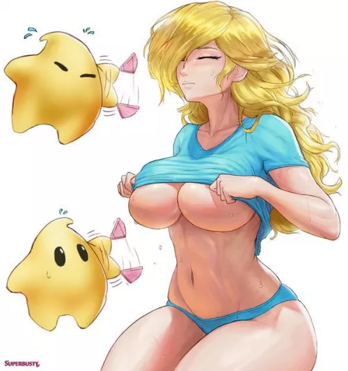 Rosalina isn’t very happy to be waking up like that. ( SuperBusty ) [ Super Mario Galaxy ] by Hafuronin85