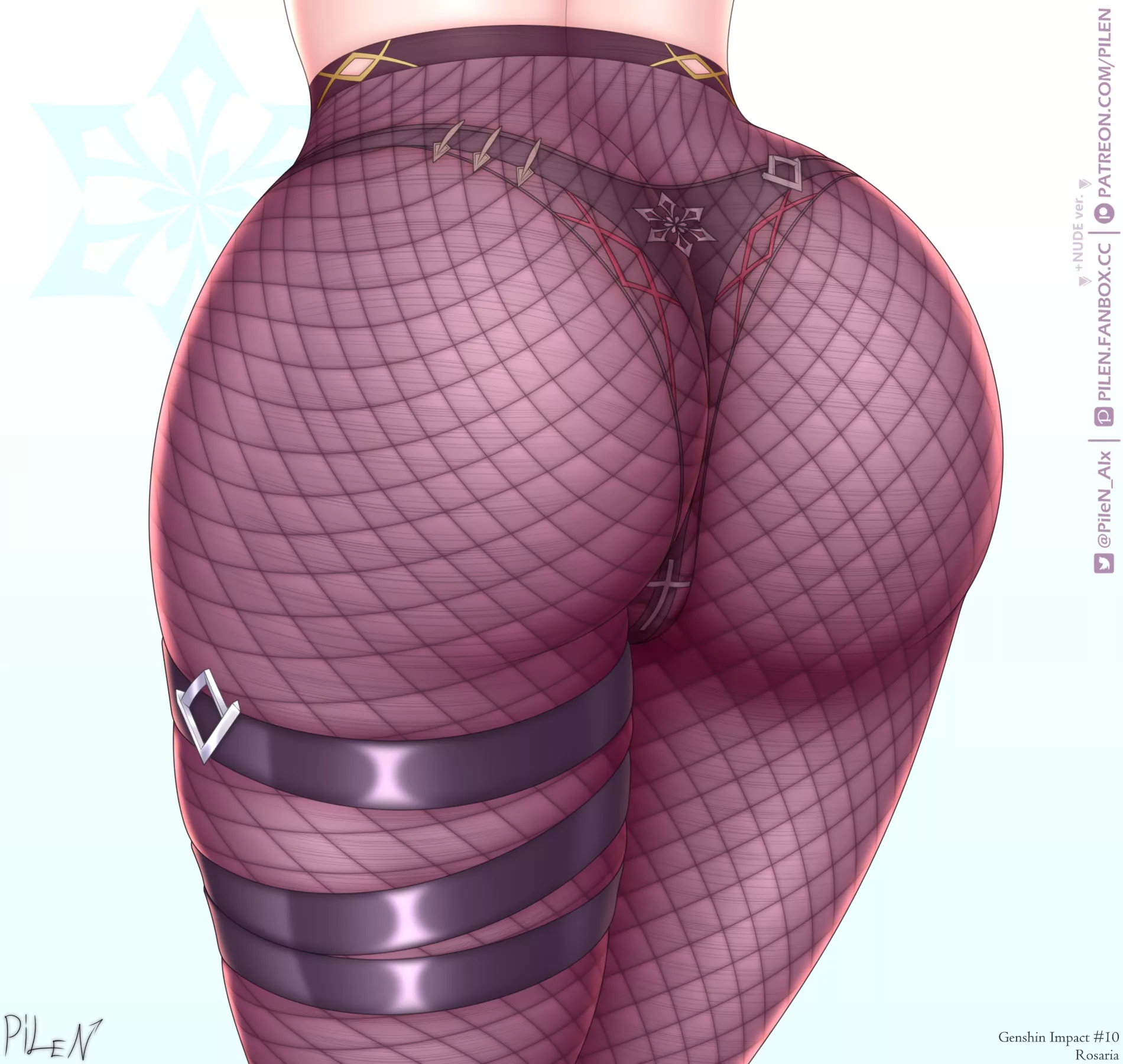 Rosaria's Gorgeous Booty - (PileN) [Genshin Impact] posted by -PileN-