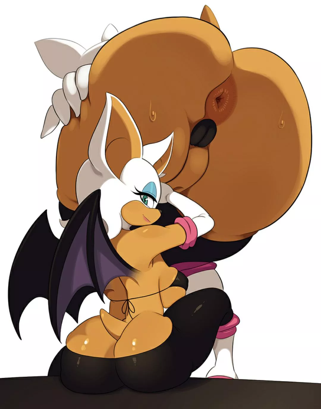 Rouge showing off her assets (KIDS GAMERA) posted by RandoLando645