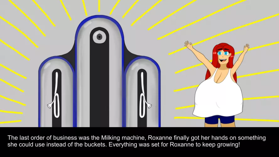 Roxanne’s new Milking Machine! (Caption7: Roxanne’s Milk Tanks) by CreatorOfRoxanneB