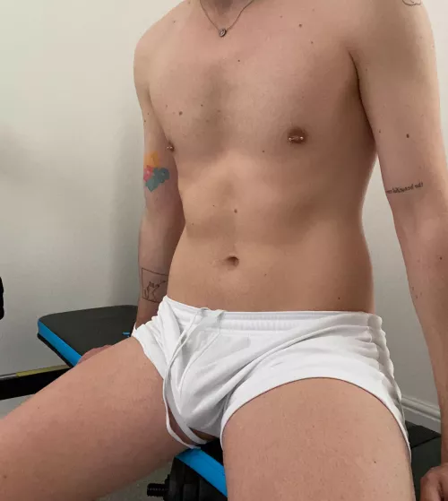 Rubbing my bulge in these shorts feels amazing by Infinite-Advisor-986