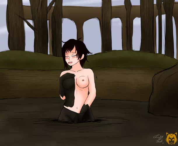 Ruby's going down and getting dirty, emphasis on the latter (Lady-Of-Mud) by RadicalOne95