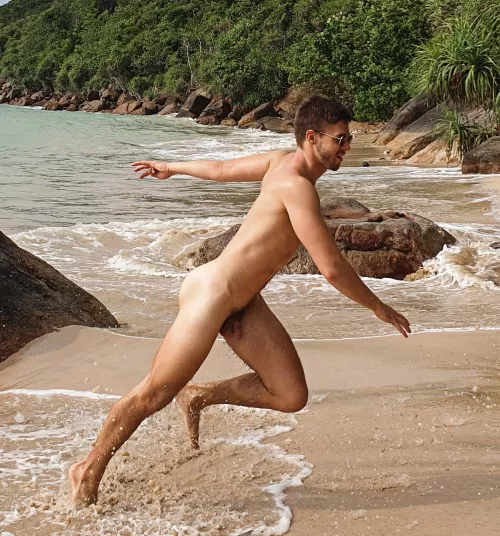 Running in the sand by Ok_Inevitable_5933