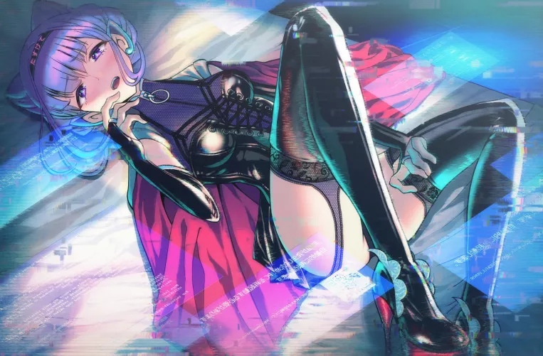 Ruru Amour Blue Screen Of Horror (Ksheera) [ Precure] by sequence_string