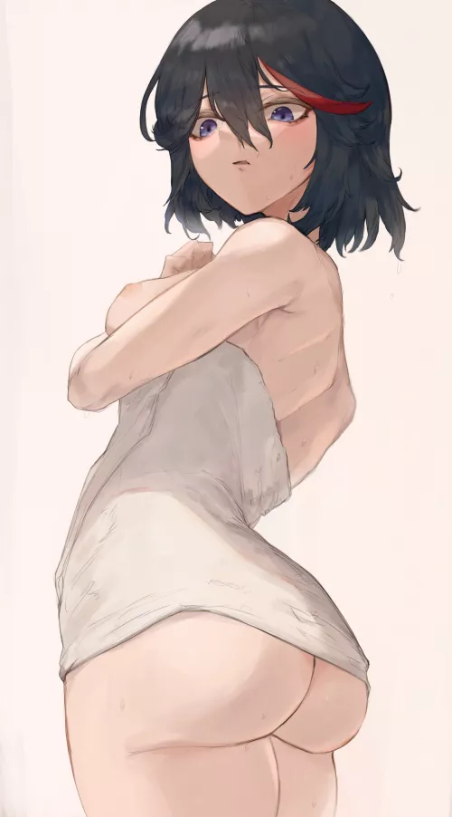 Ryuuko needs a bigger towel (kataku musou) by GENTLEPOKEGIRLFUCKER