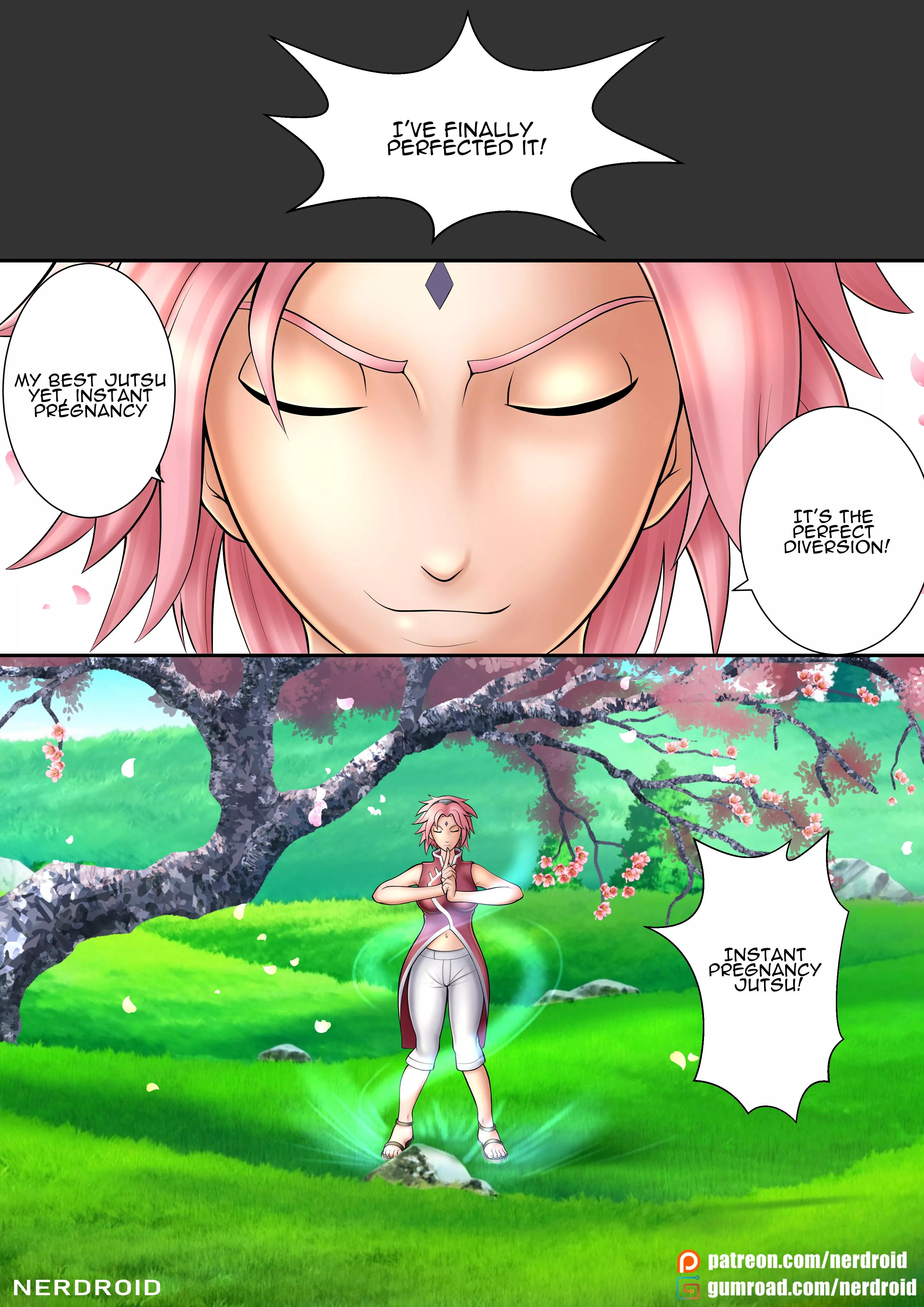 Sakura's pregnancy jutsu - Part 1 - Commission made by me(NerDroid) posted by Ner-Droid