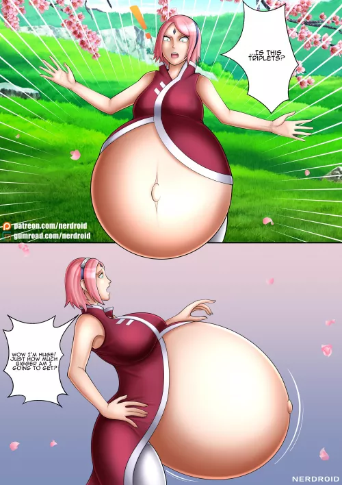 Sakura's pregnancy jutsu - Part 3 - Commission made by me(NerDroid) by Ner-Droid