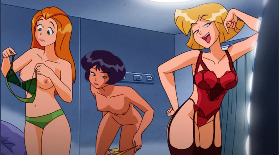 Sam, Alex and Clover try lingerie (DRpizzaboi1) [Totally Spies] by ObserveAndHerve