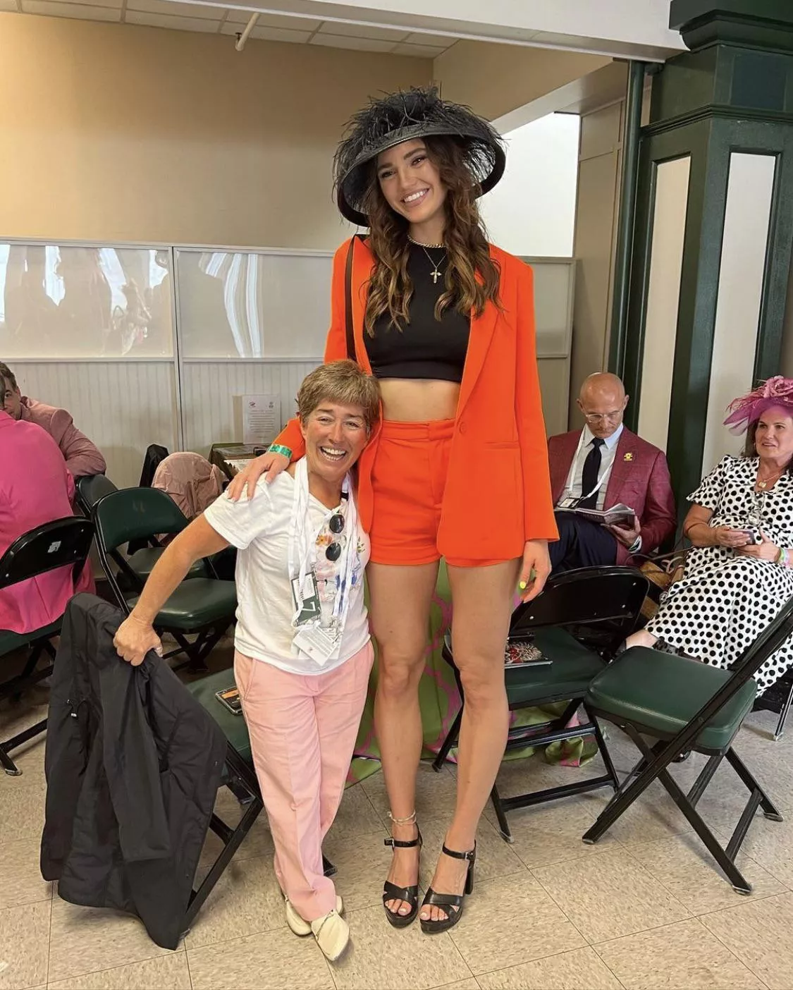 Same size if it weren’t for the heels posted by BustyLover10