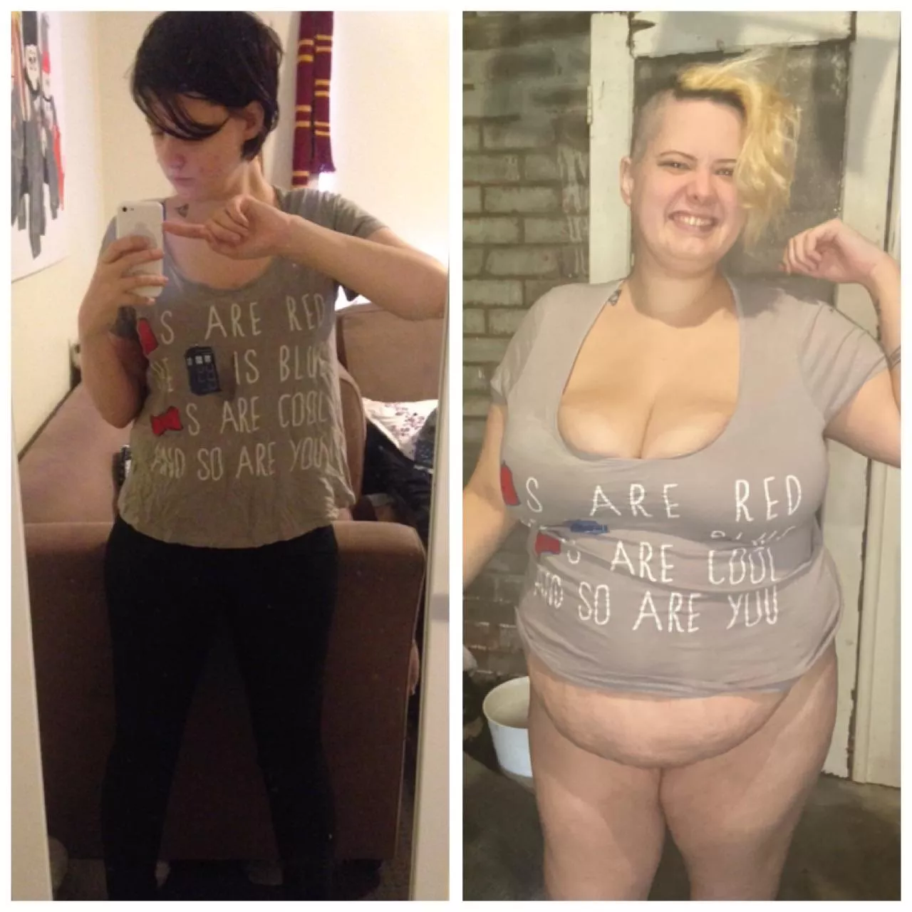 Same top! 60kgs+ difference! posted by Doctorsybil1