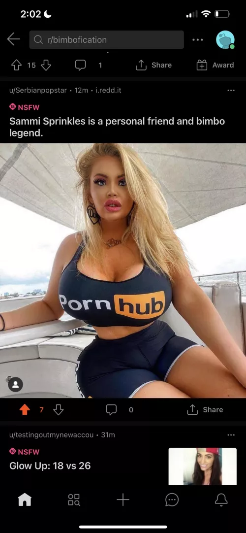 Sammi Sprinkles is even more enhanced since this photo. by Serbianpopstar