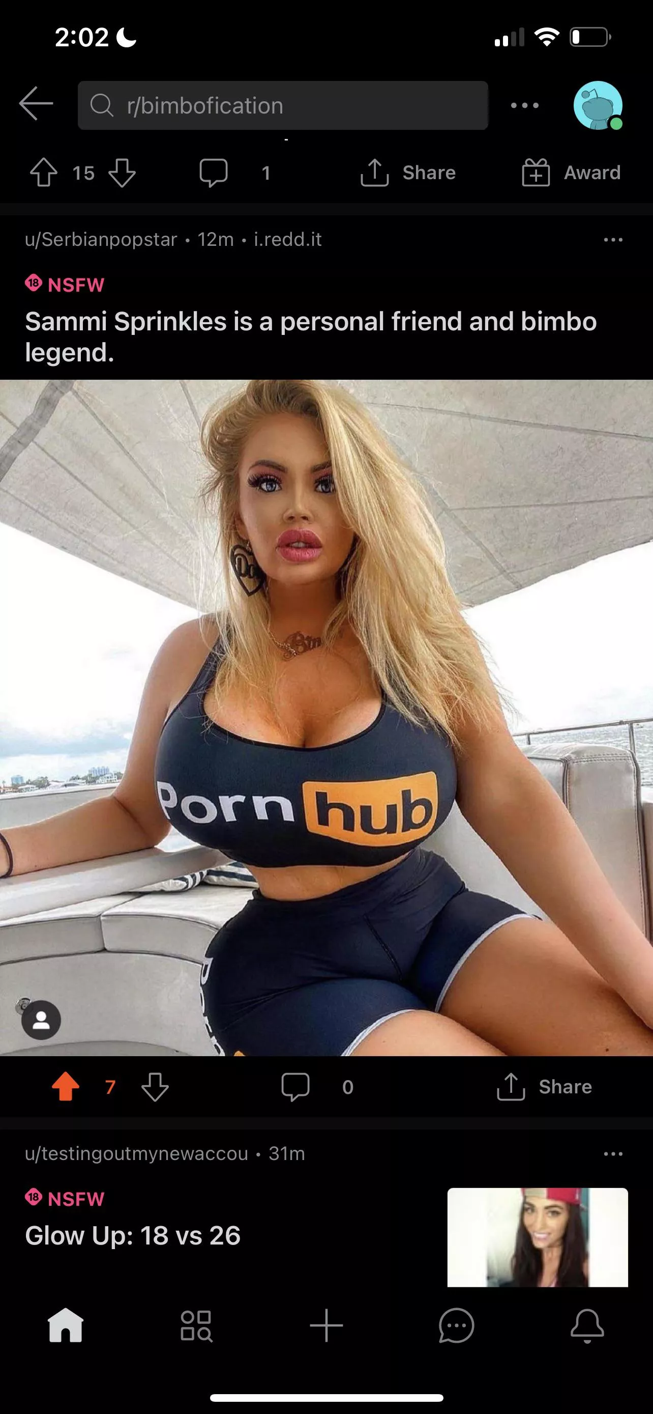 Sammi Sprinkles is even more enhanced since this photo. posted by Serbianpopstar