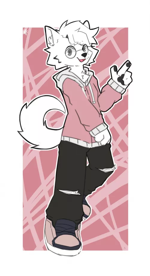 Samoyed Commission (Art by Me @Jax_Collie) by Frizzeldz