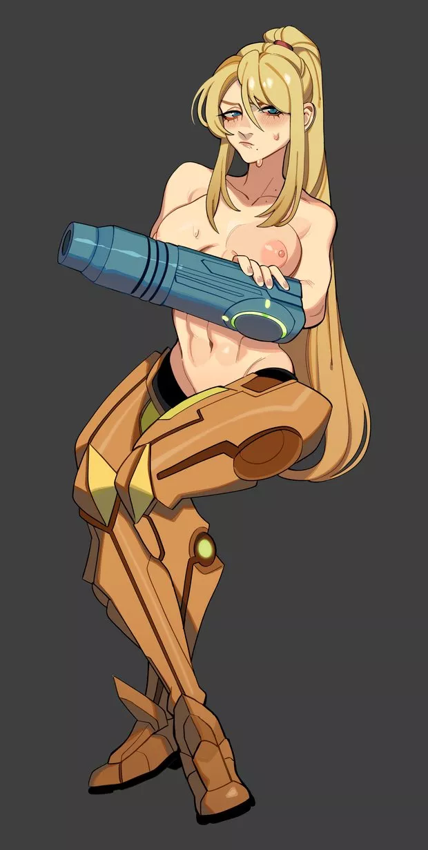 Samus forgot half of her suit at the ship (porqueloin) posted by gifsundgirls