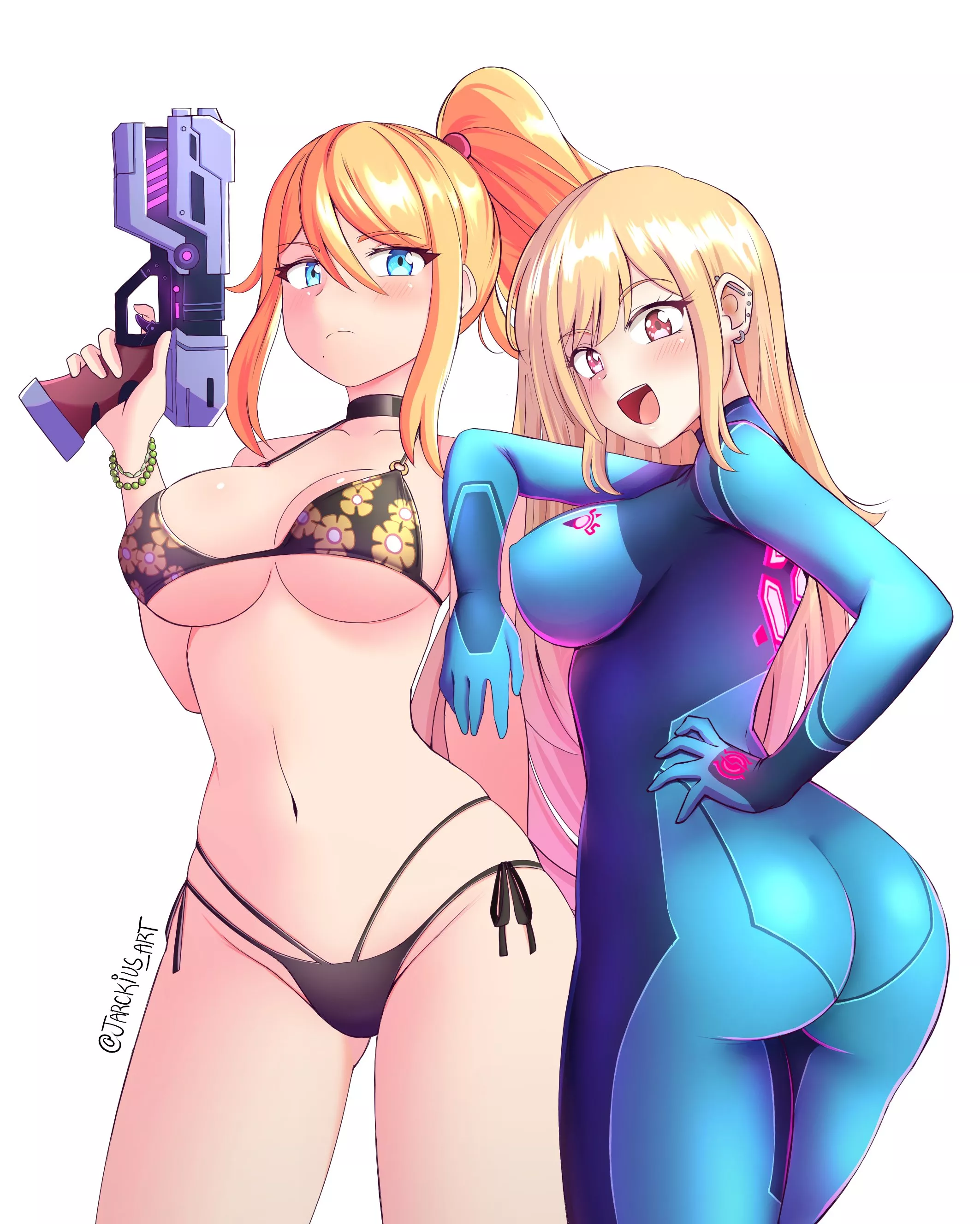 Samus wearing Marin's bikini posted by Terran117