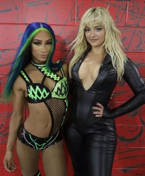 Sasha Banks and Bebe Rexha posted by apope71603