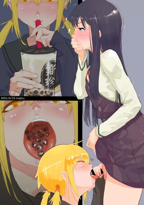 Satsuki Gives Asashio A Very Special Blowjob (mazarimon) by JeanneDAlter