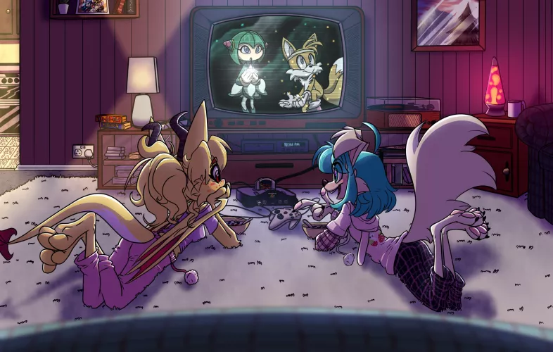 Saturday Morning Cartoons (art by @TheTanyaJoyce on Twitter) by SancosityJA