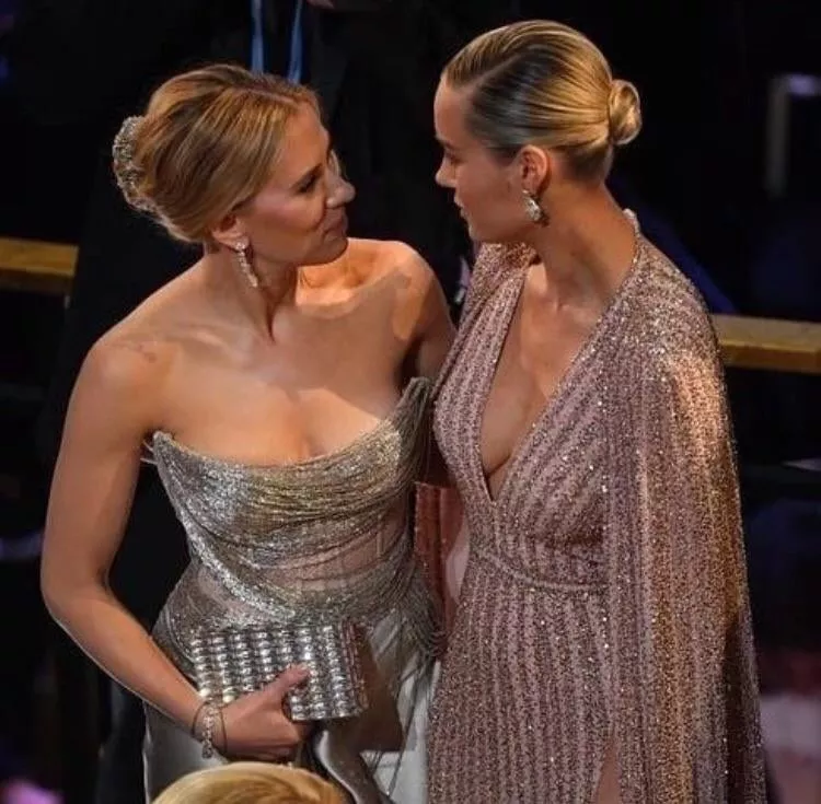Scarlett Johansson and Brie Larson posted by AgreeableButOnlyThat