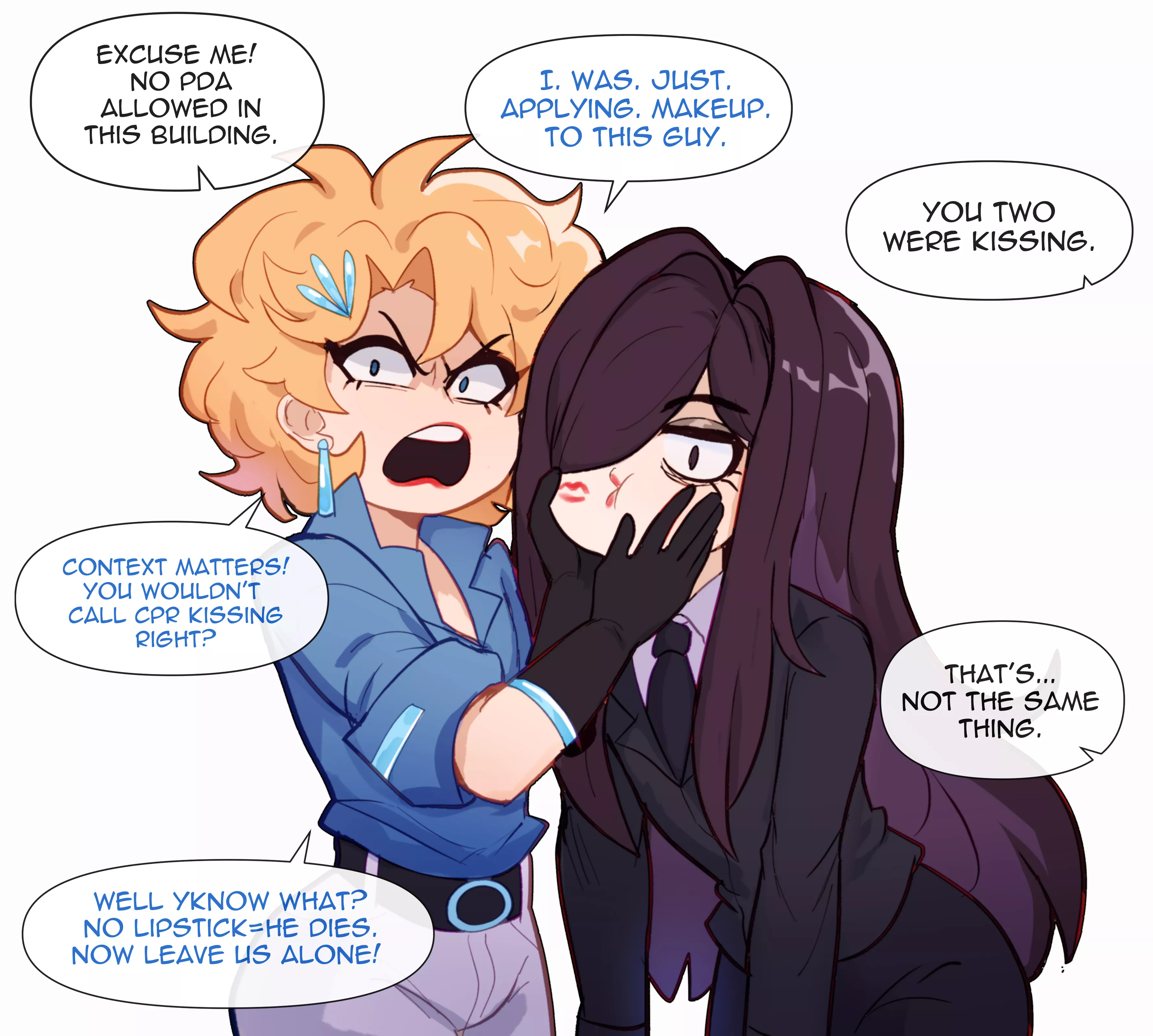 Scary Femboy Fact: Femboys who don't give their femboys kisses = 💀 posted by QueenOfDanganronpa