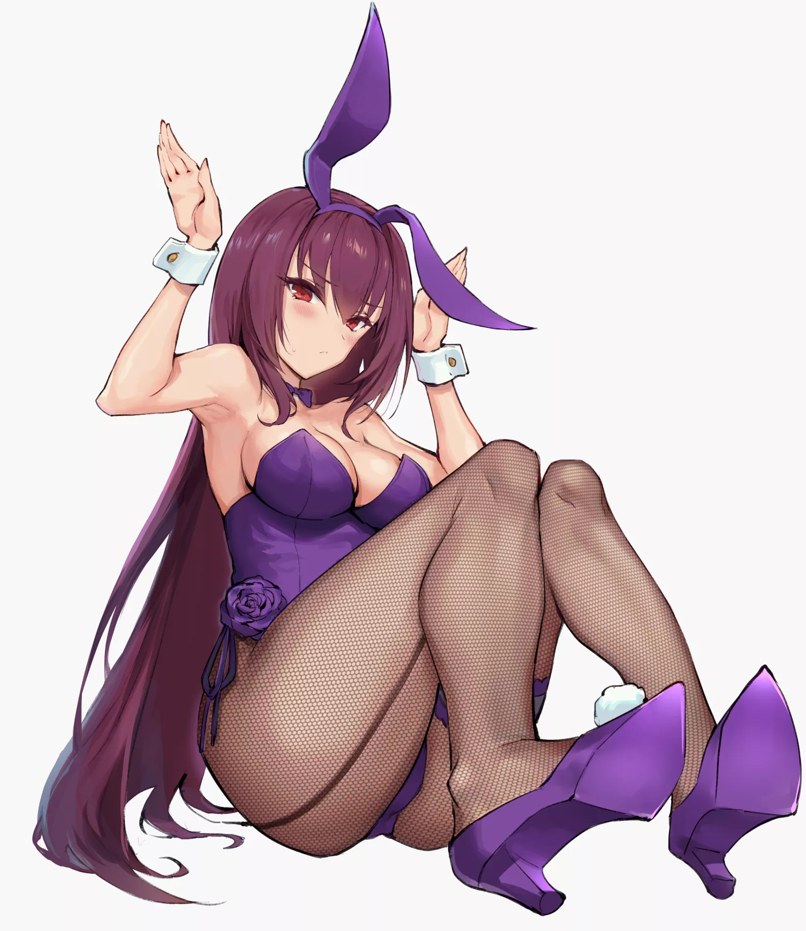 Scathach Upset Bunny Girl ( Haoni ) [Fate] posted by sequence_string