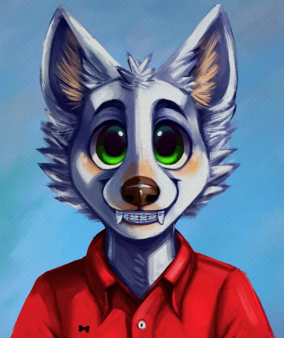 School photo - art by me posted by fizzywerekitty