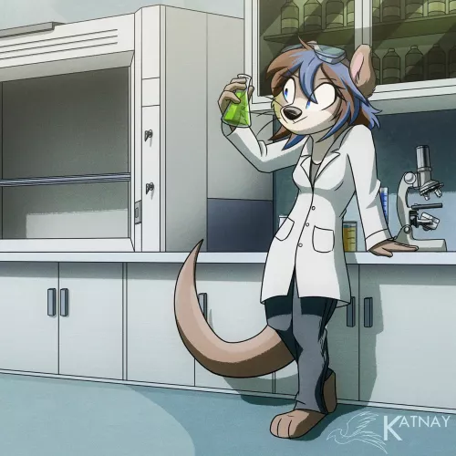 Science girl (Art by @Katnay3 on Twitter) by zerogravityzones