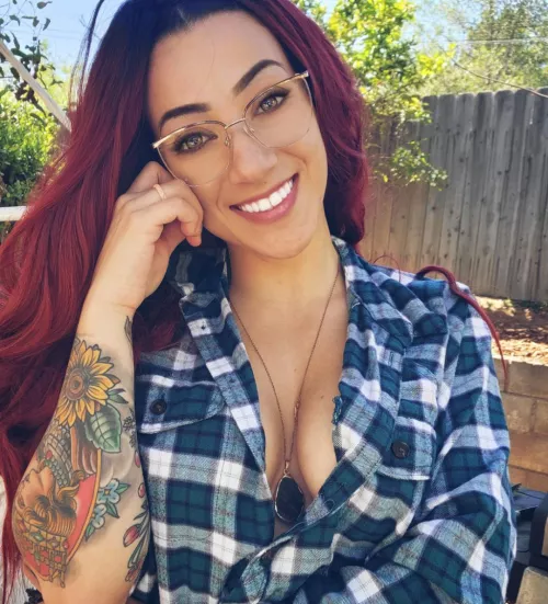 scientist and mom- enjoying my day outdoors...without a bra of course by daphne_63